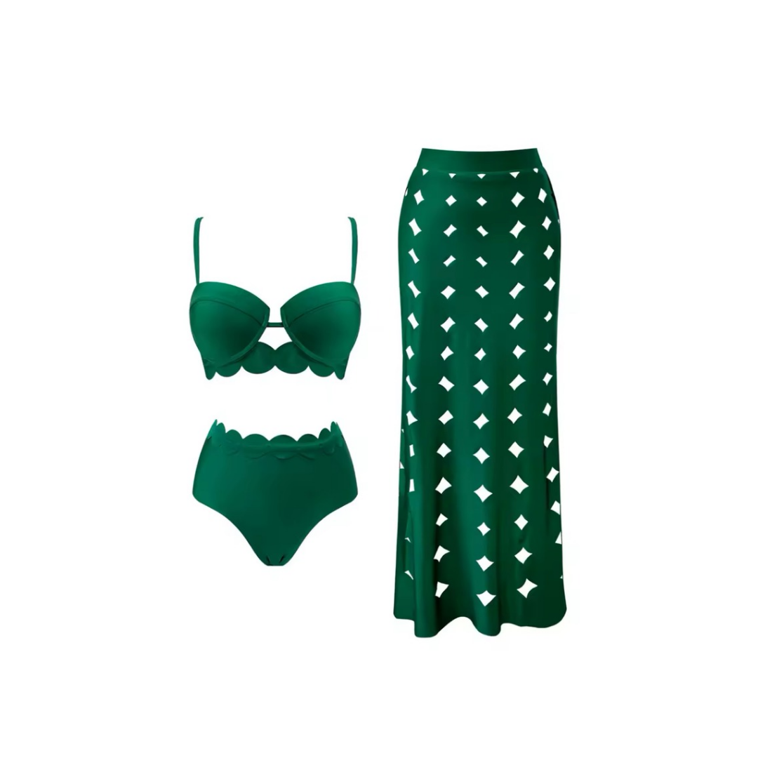 Emerald - Bikini-Set mit Rock